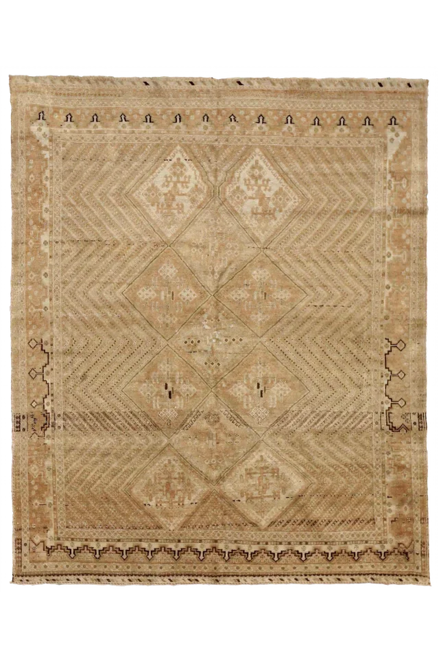 Antique Persian Sirjan Transitional Rug 52673