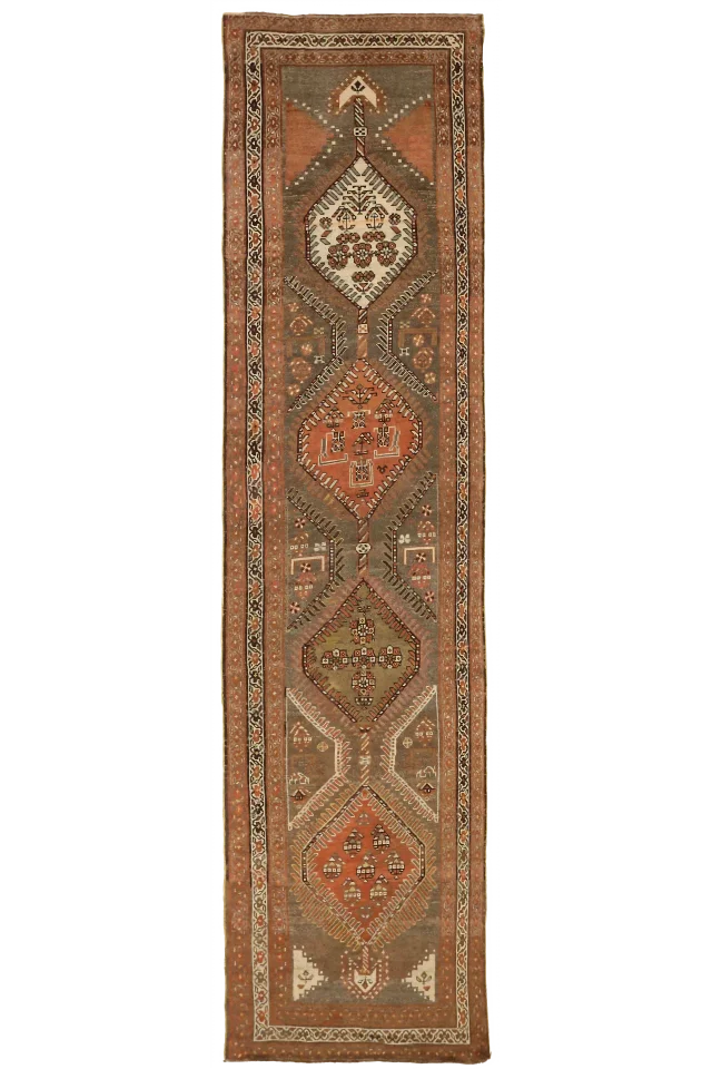 Antique Persian Azarbaijan Transitional Rug 53221