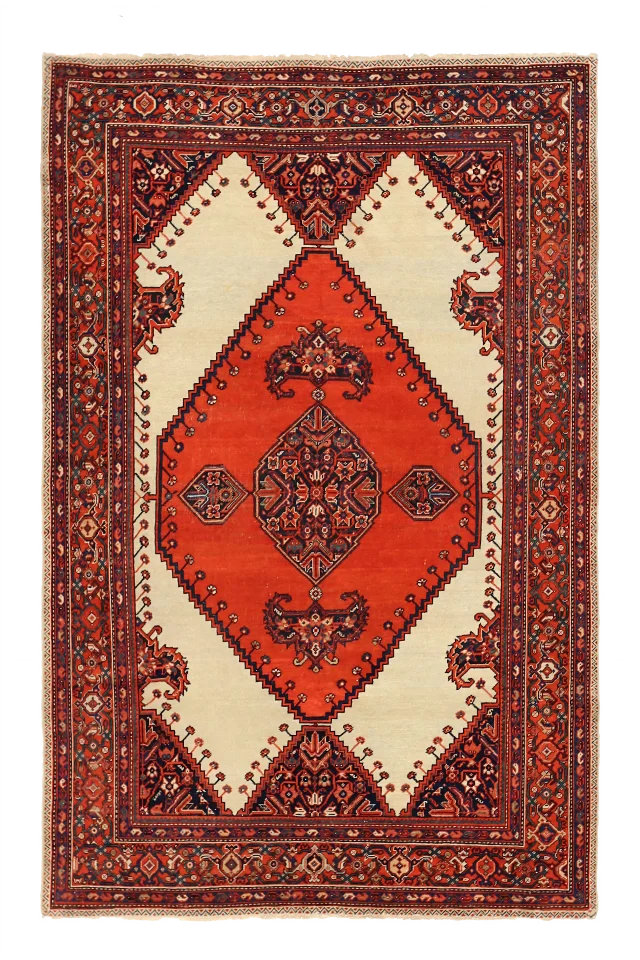 Antique Persian Farahan Traditional Rug 53342
