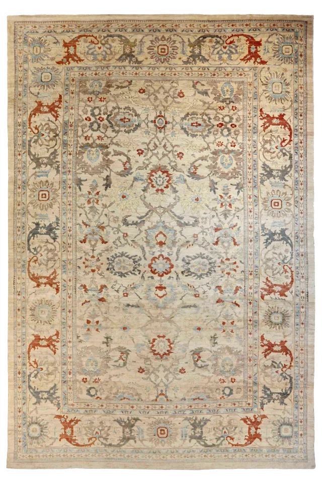 Persian Sultanabad Transitional Rug 53449