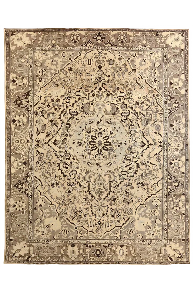 Antique Persian Tabriz Transitional Rug 53575
