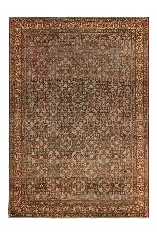Antique Persian Yazd Traditional Rug 53577