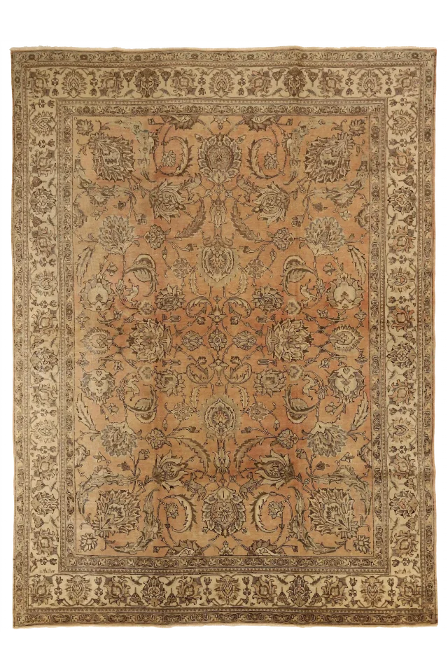 Antique Persian Tabriz Transitional Rug 53658