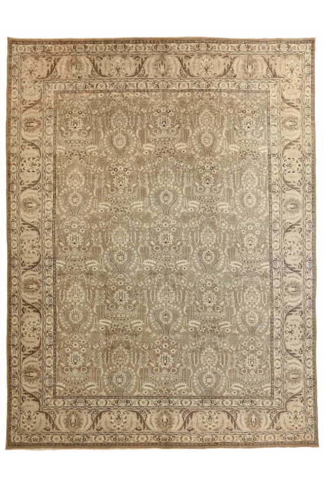 Antique Persian Tabriz Transitional Rug 53696