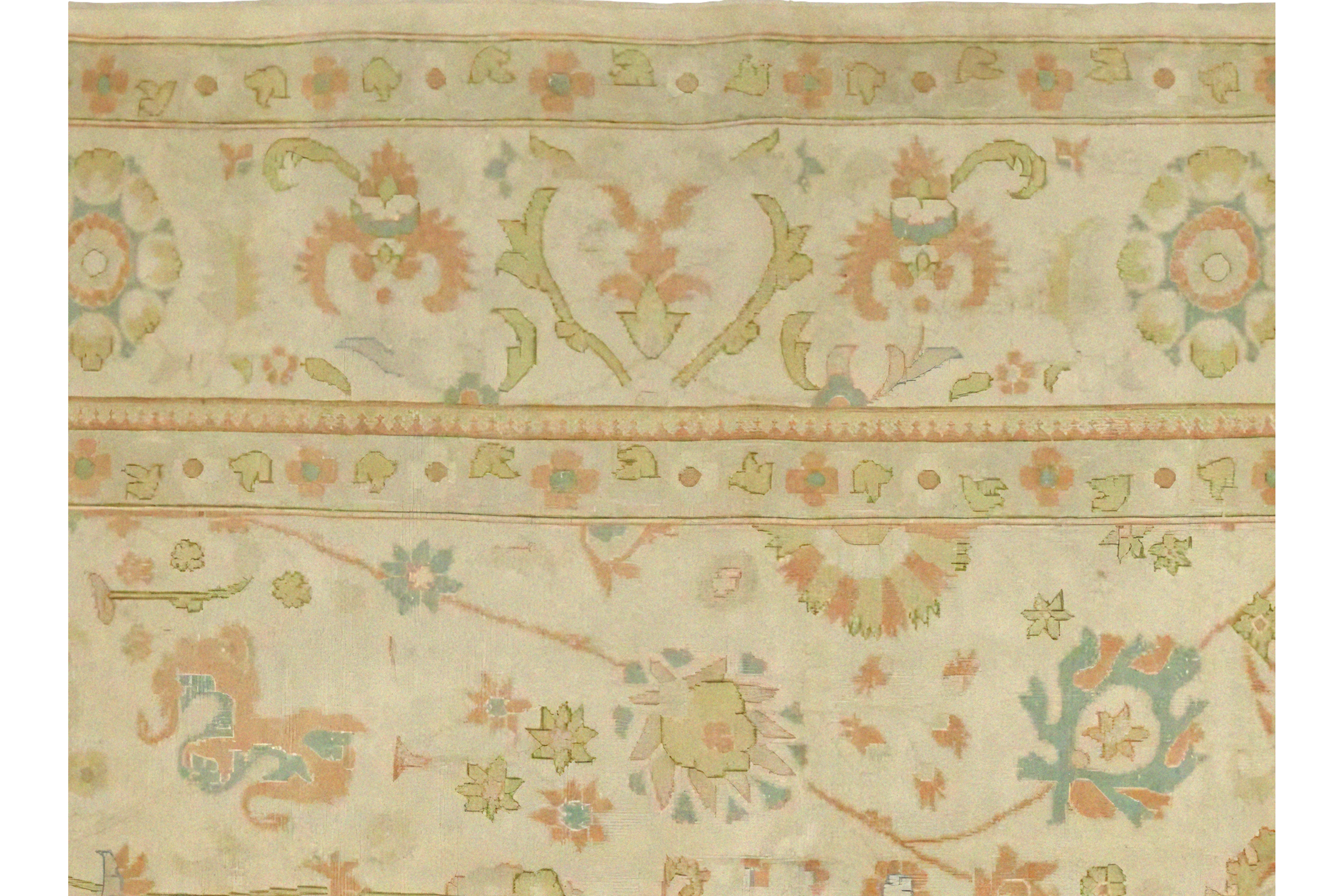 Persian Sultanabad Transitional Rug 53751