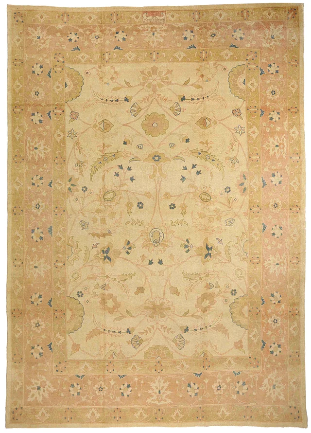 Persian Sultanabad Transitional Rug 53781