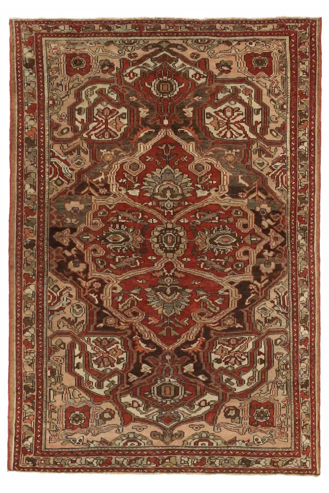 Antique Persian Bakhtiar Traditional Rug 53972