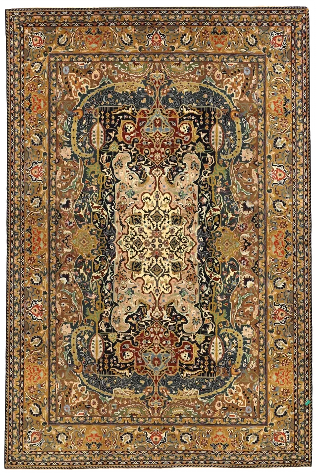 Antique Persian Tabriz Transitional Rug 54035