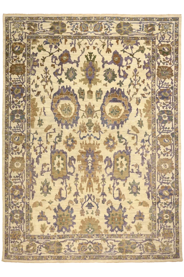 Persian Sultanabad Transitional Rug 54038