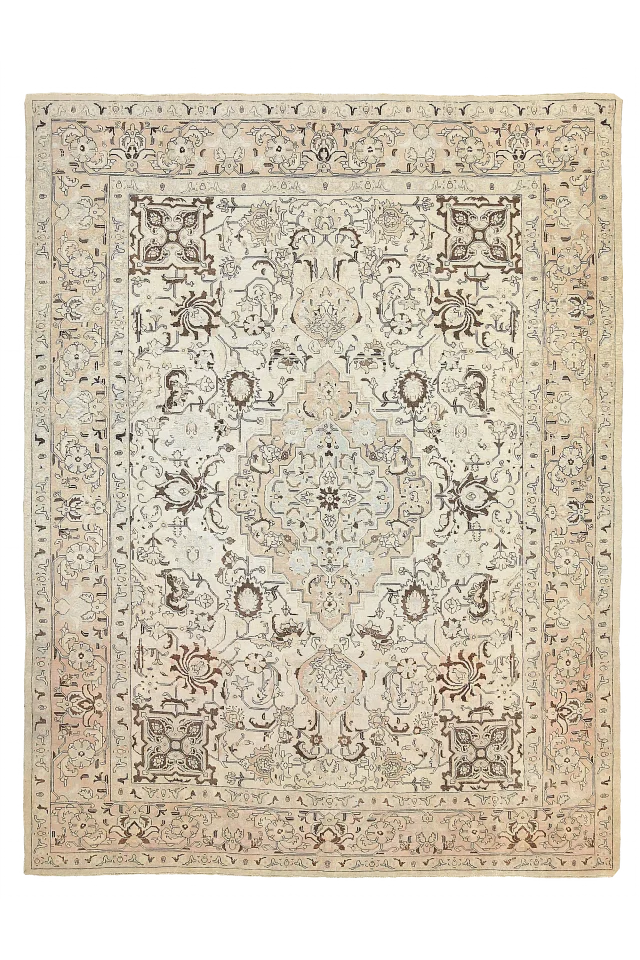 Antique Persian Tabriz Transitional Rug 54097