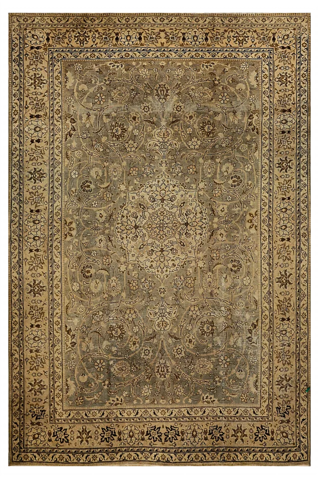 Antique Persian Tabriz Transitional Rug 54102