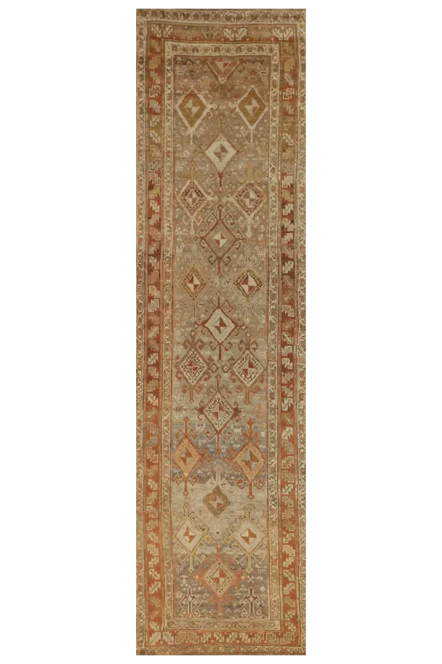 Antique Persian Azarbaijan Transitional Rug 54133