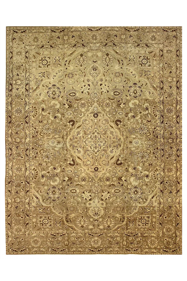 Antique Persian Tabriz Transitional Rug 54134