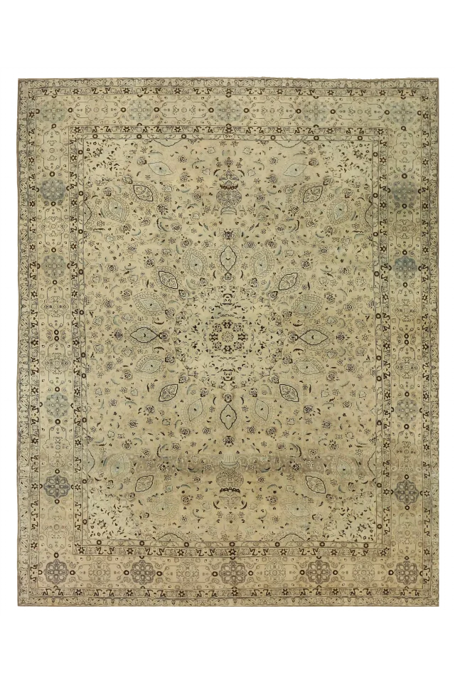 Antique Persian Tabriz Transitional Rug 54142