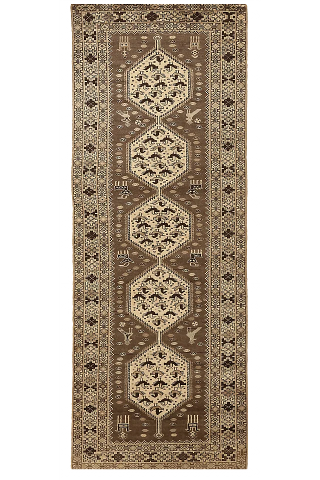 Antique Persian Malayer Transitional Rug 65051