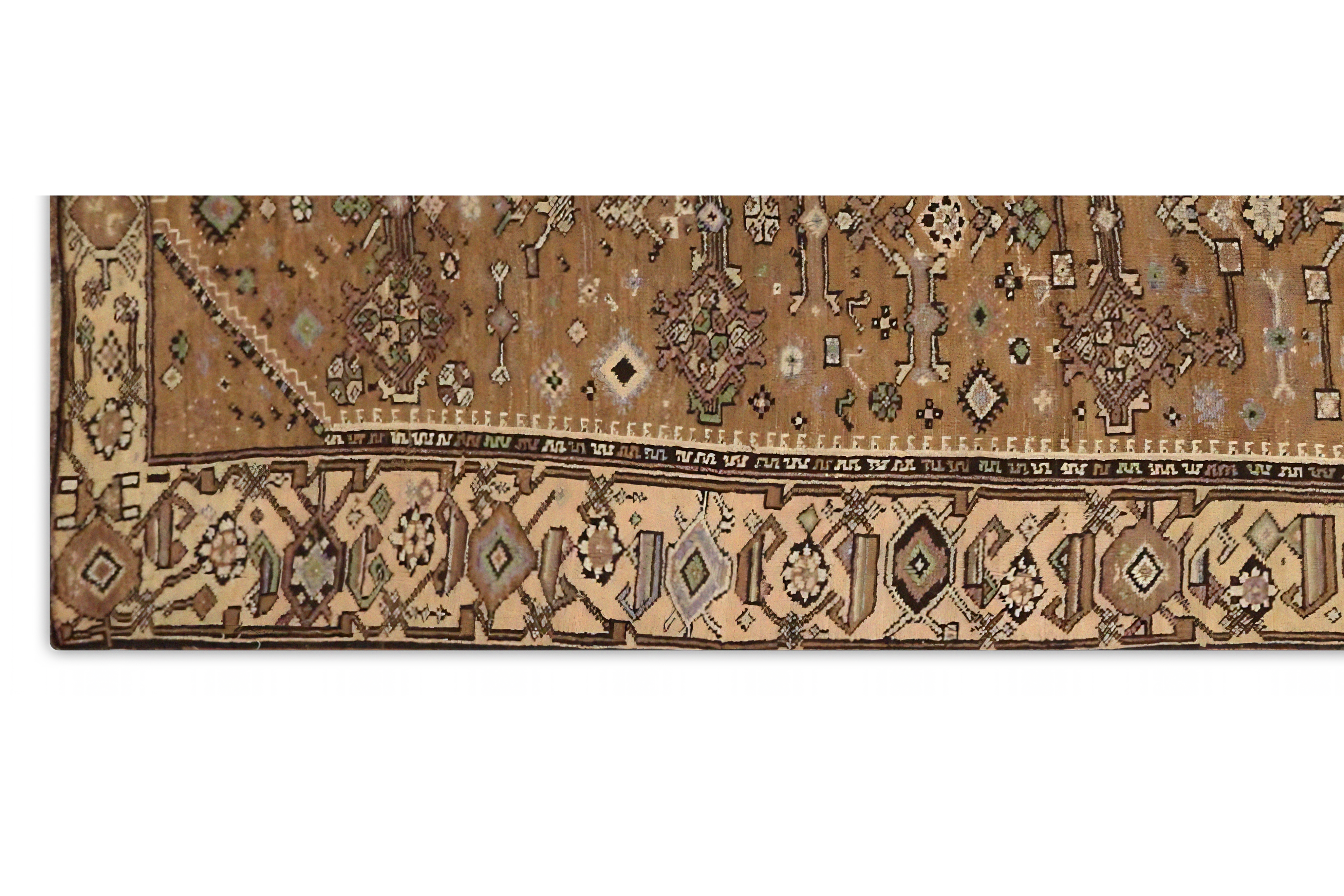Antique Persian Meshkin Traditional Rug 66258