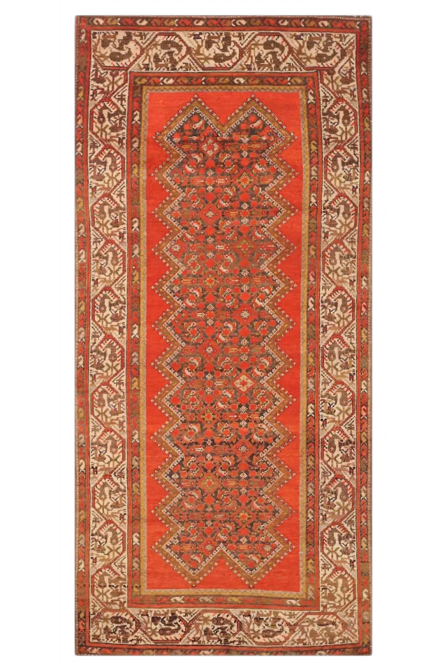 Antique Persian Malayer Traditional Rug 66472