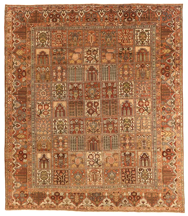 Antique Persian Bakhtiar Traditional Rug 67153