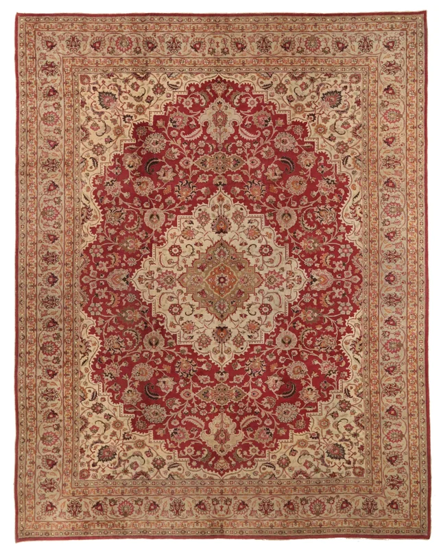 Antique Persian Mashad Traditional Rug 67164