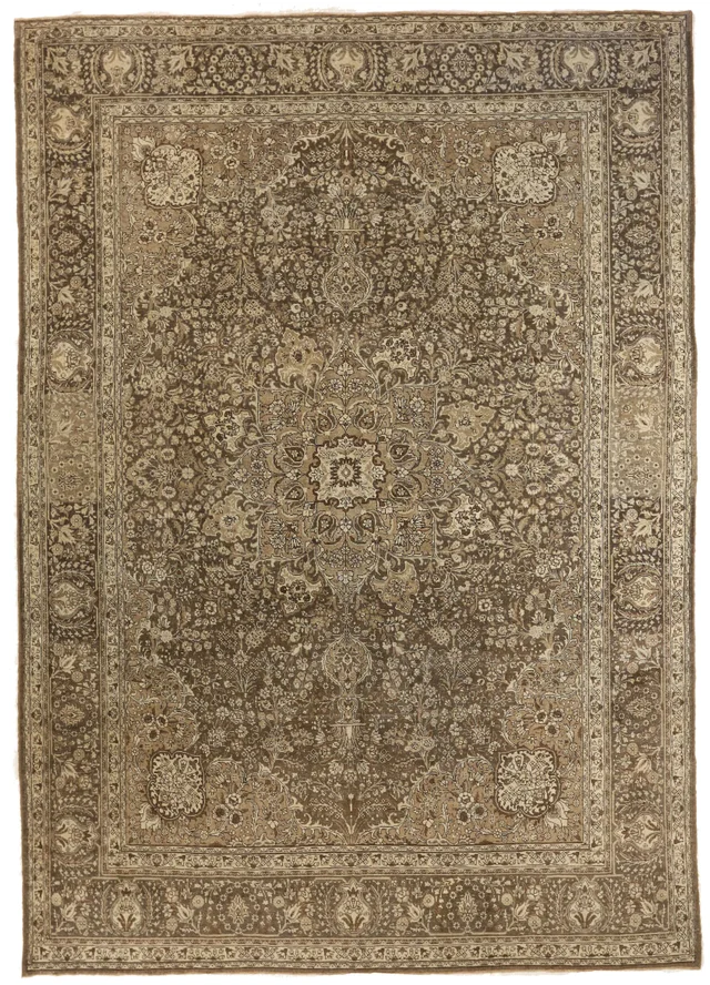 Antique Persian Tabriz Transitional Rug 67172