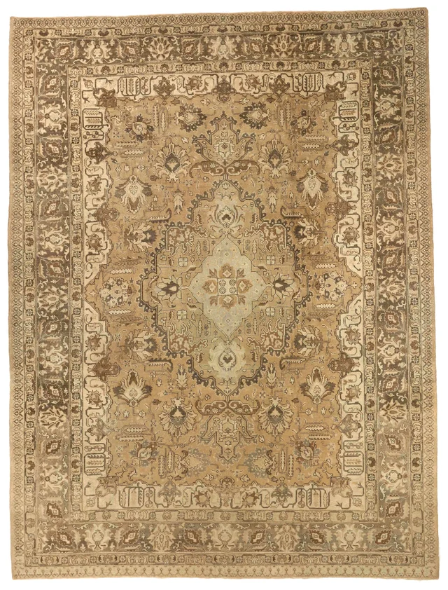 Antique Persian Tabriz Transitional Rug 67176