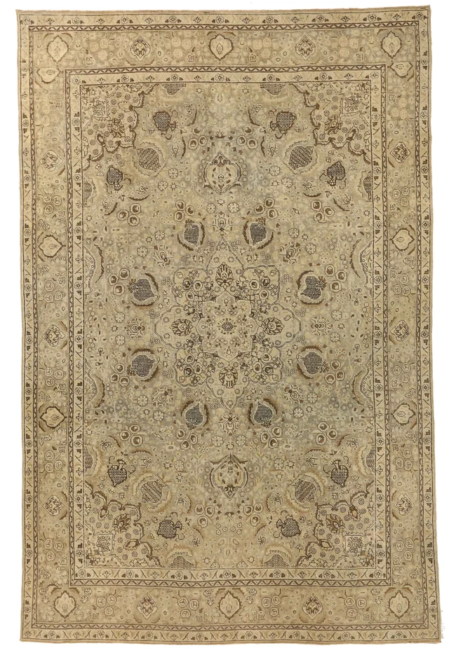 Antique Persian Tabriz Transitional Rug 67198