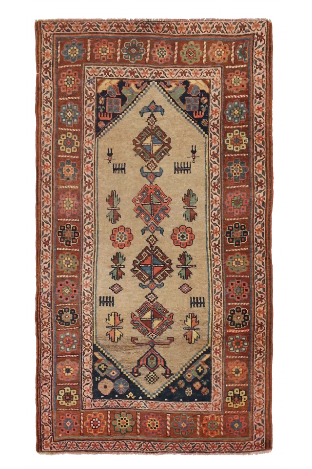 Antique Persian Bijar Traditional Rug 67809