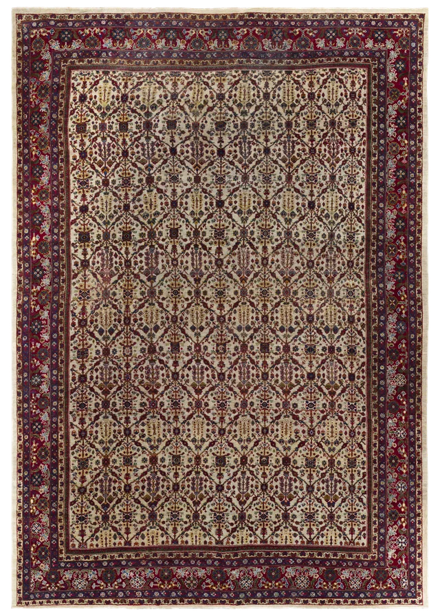 Antique Persian Meshkabad Traditional Rug 67863