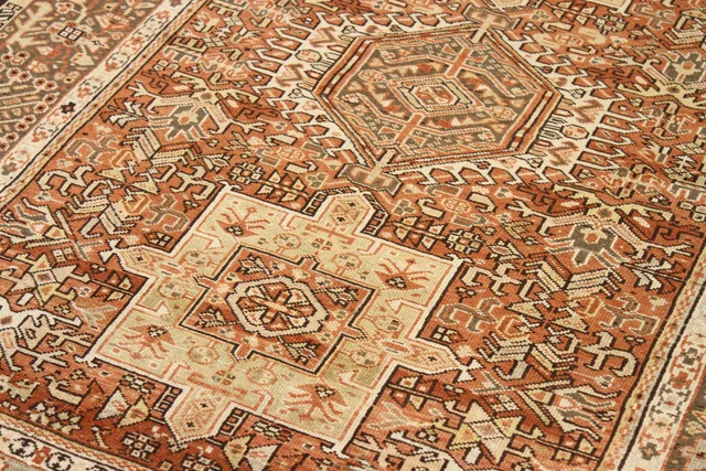 Antique Persian Gharajeh Traditional Rug 67918
