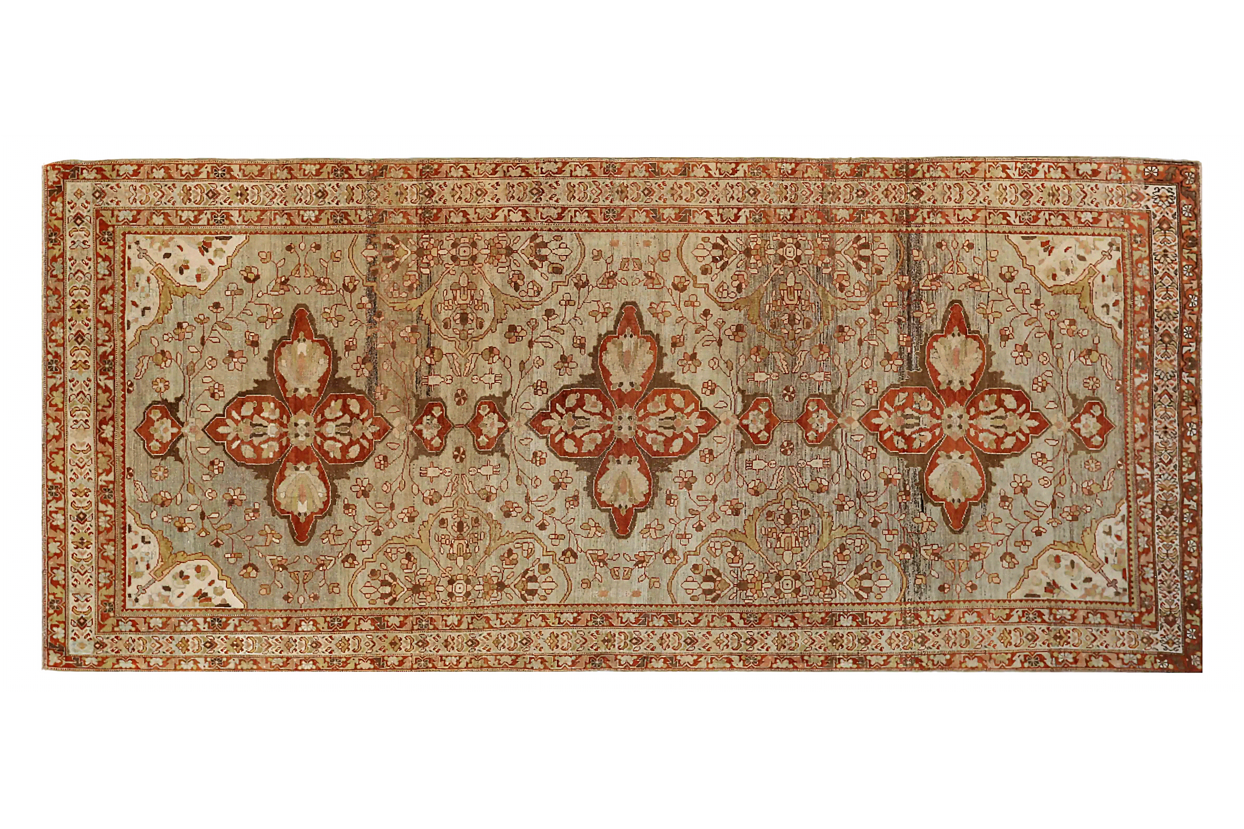 Thumbnail 2 for Antique Persian Farahan Transitional Rug 70293