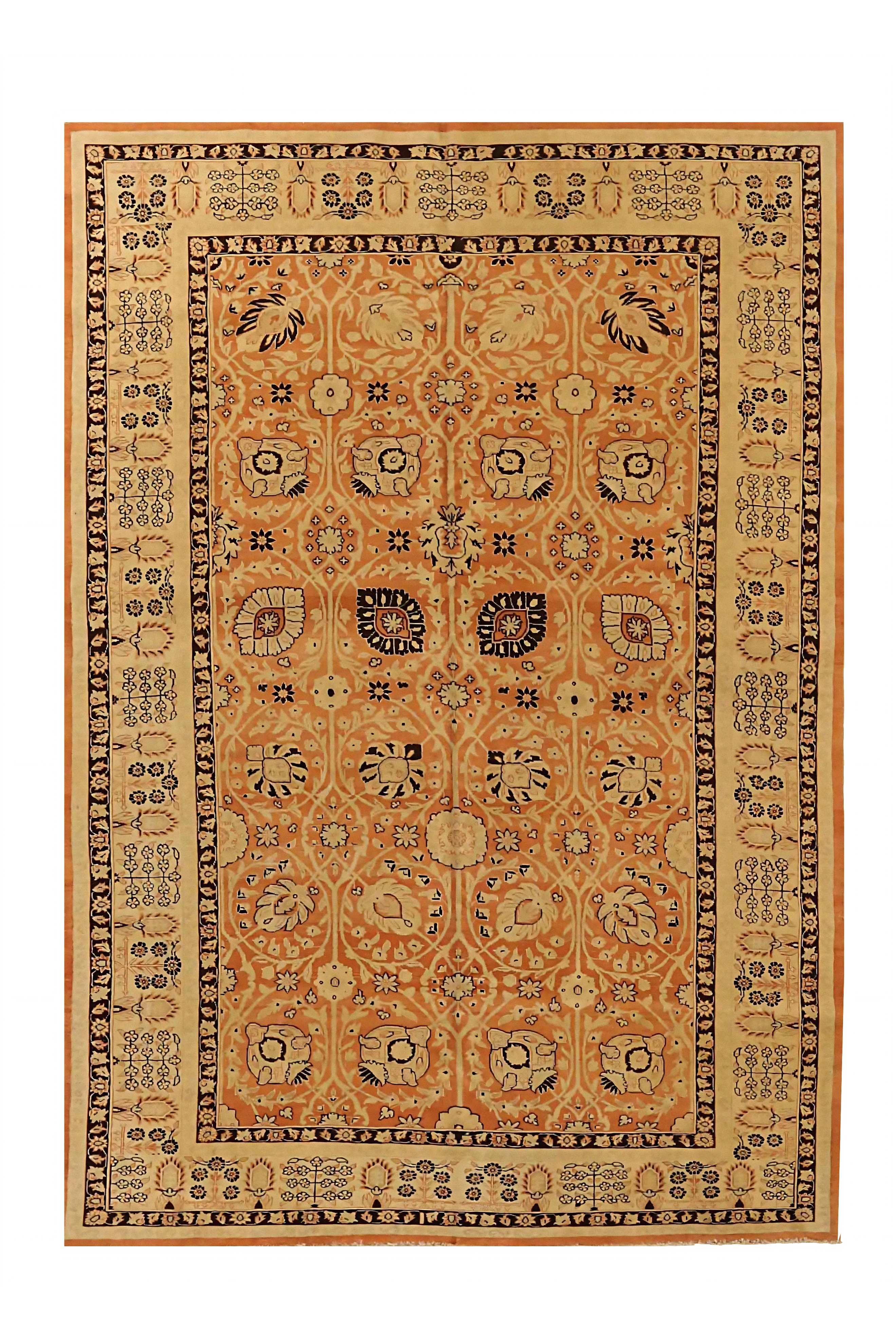 Antique Persian Tabriz Transitional Rug 71937