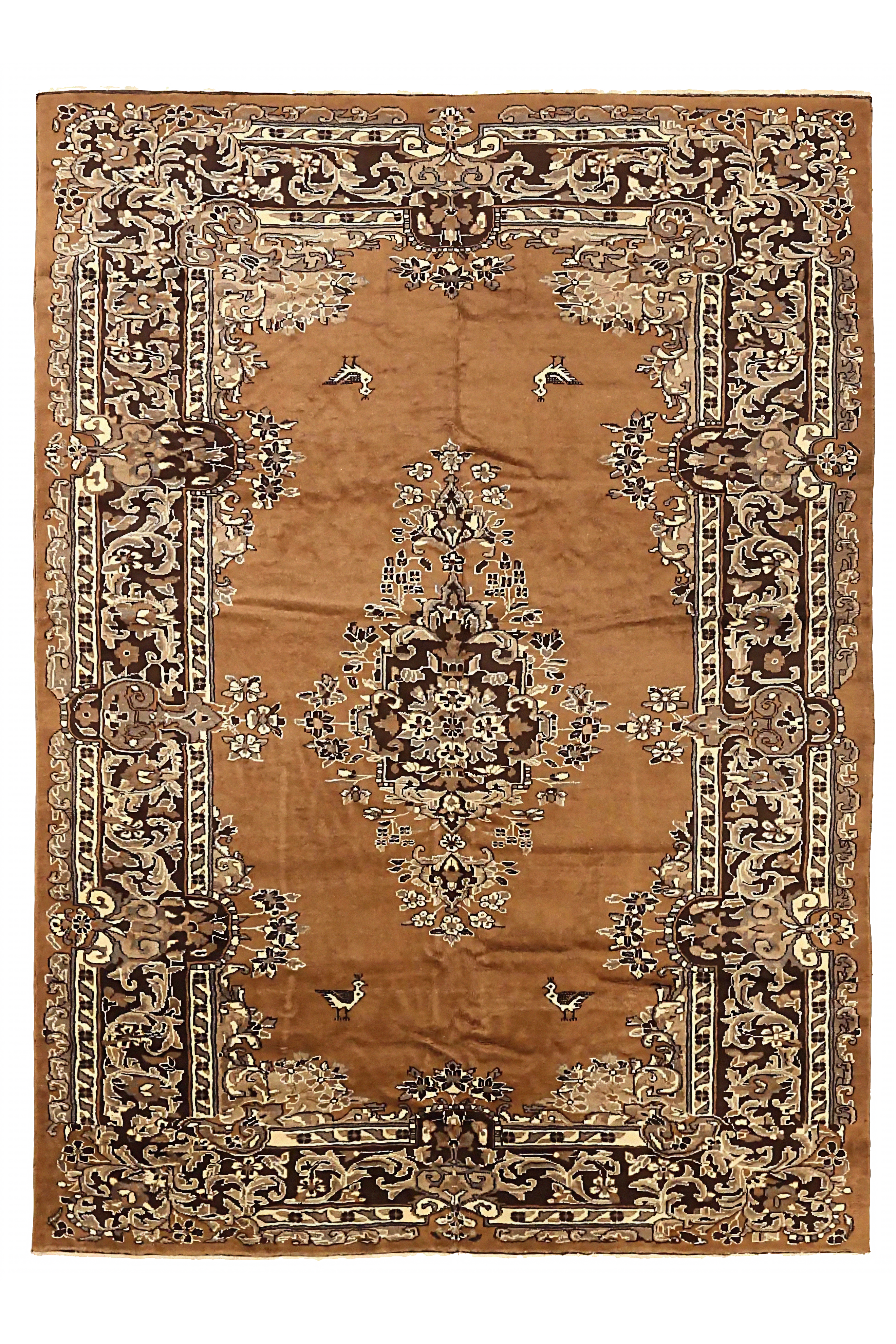 Antique Persian Mashad Transitional Rug 72204