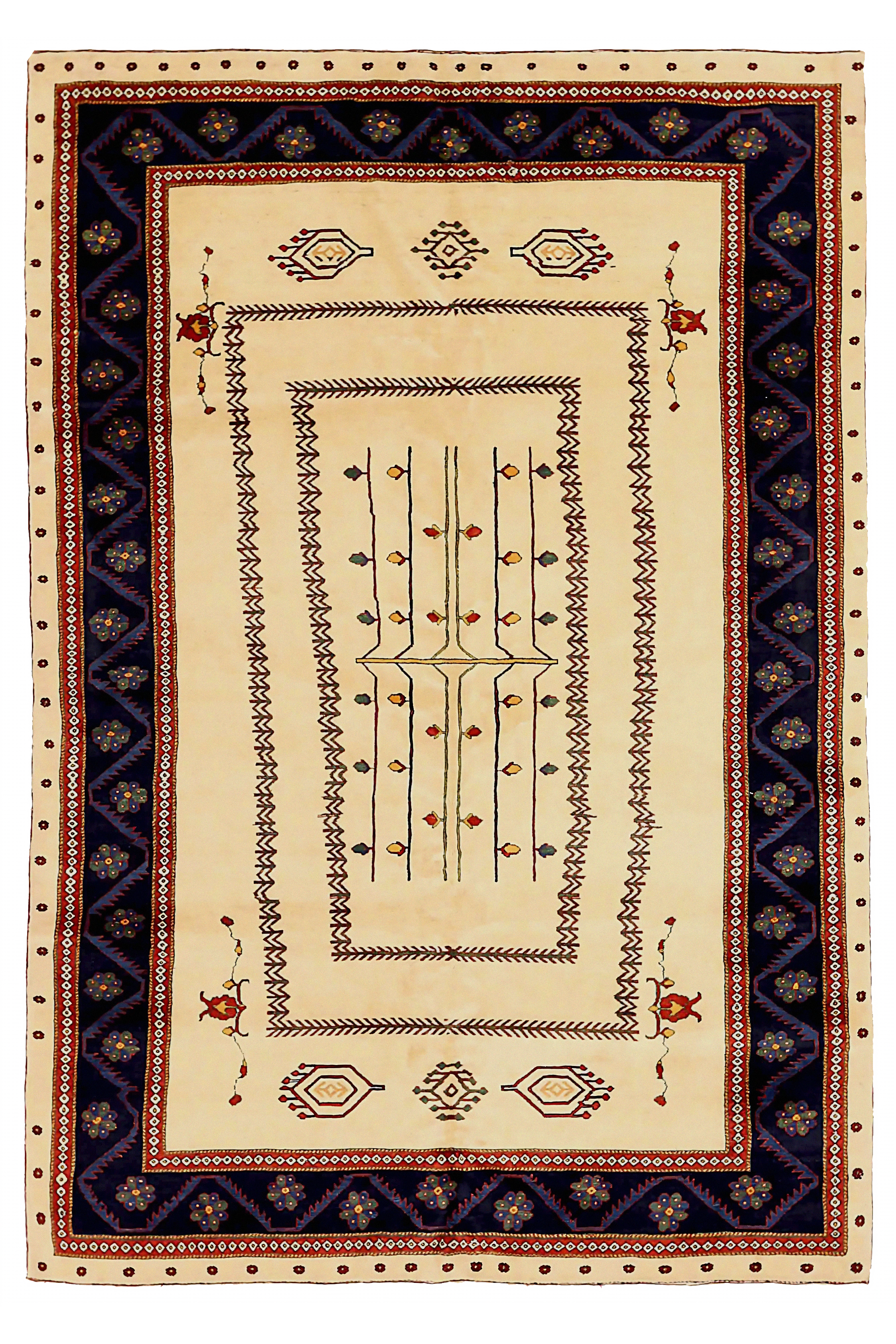 Antique Persian Gabbeh Transitional Rug 72325