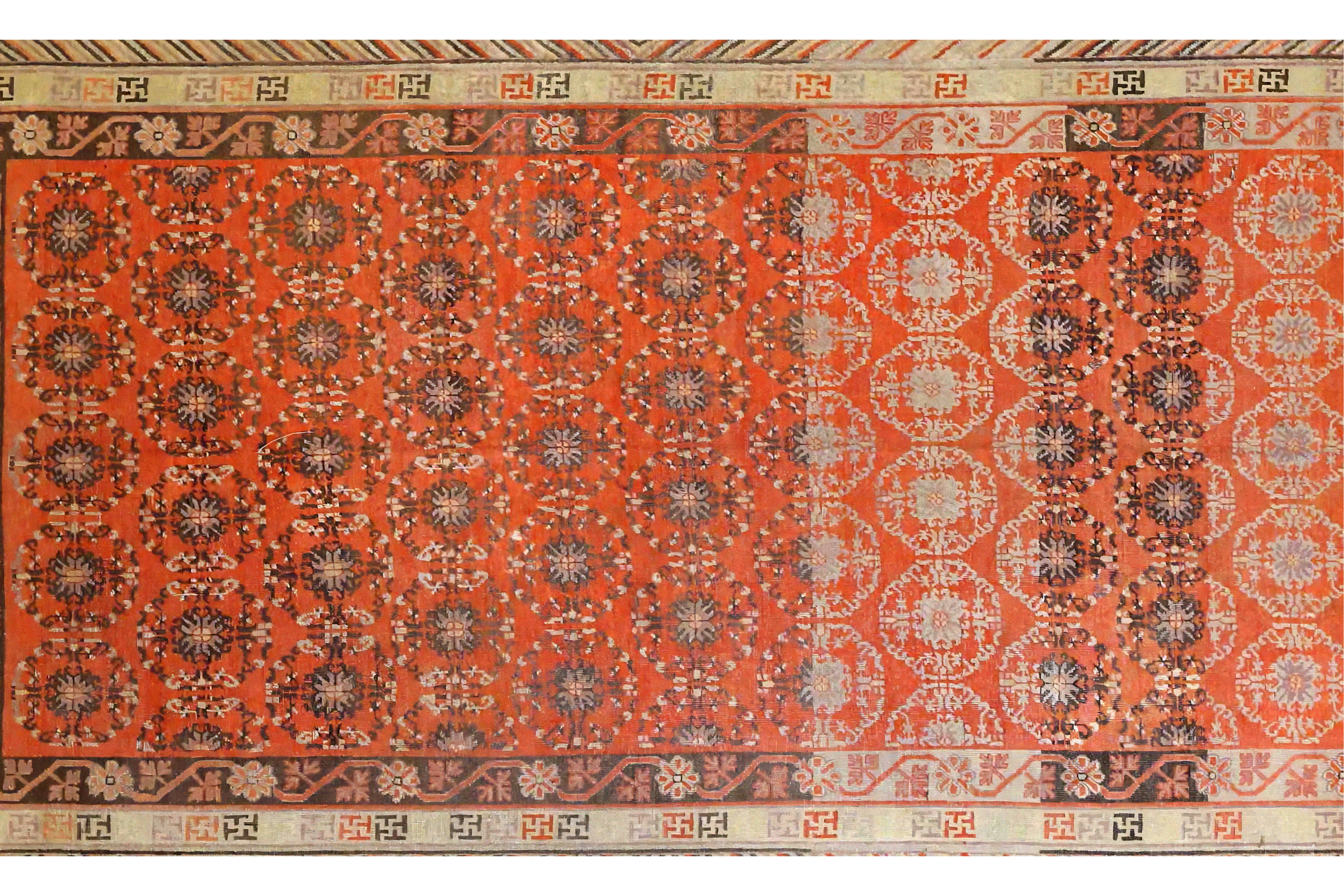 Thumbnail 3 for Antique Russia Khotan Transitional Rug 73114