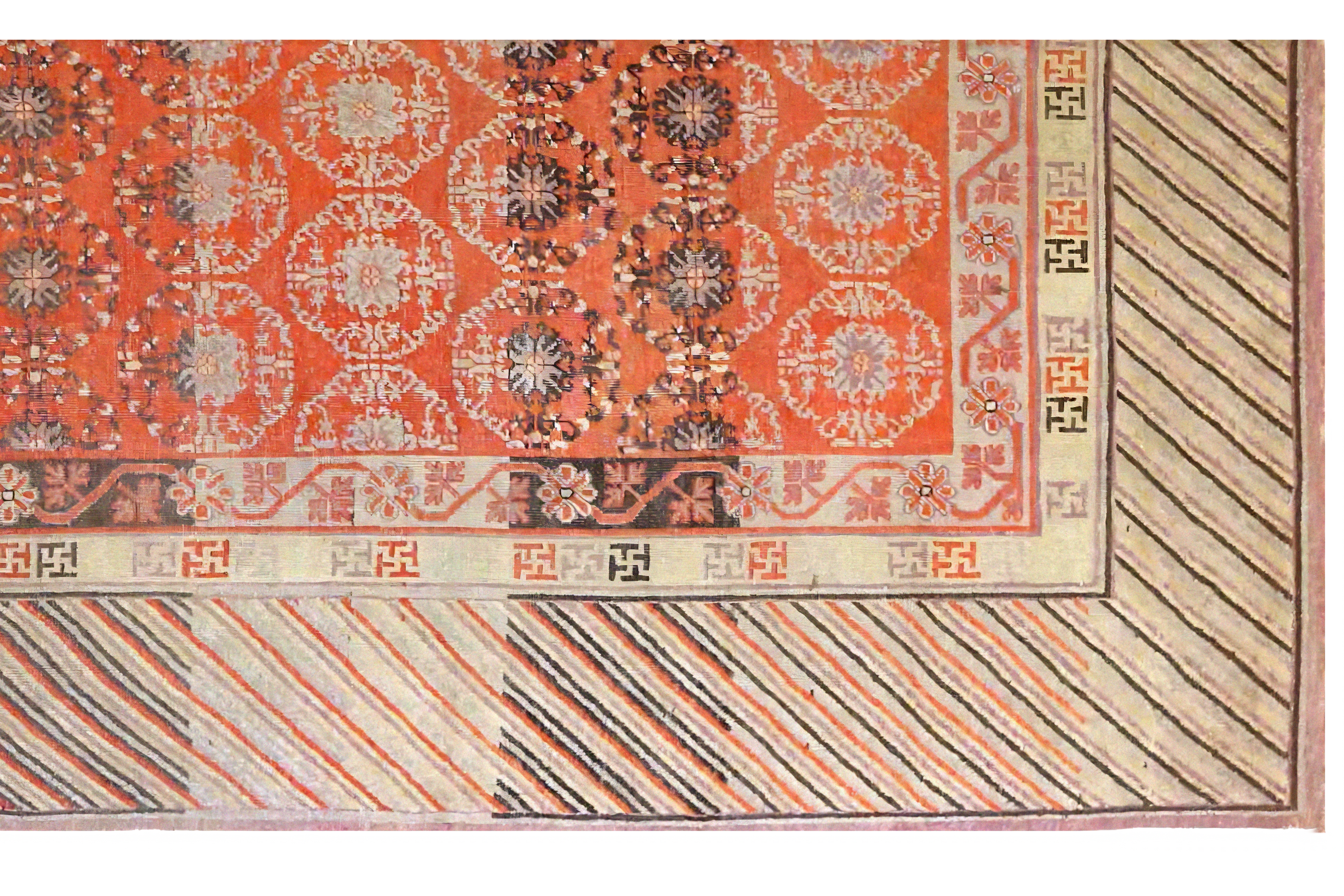 Thumbnail 8 for Antique Russia Khotan Transitional Rug 73114