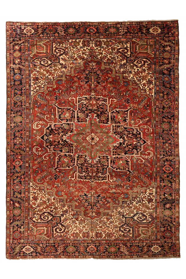 Antique Persian Heriz Traditional Rug 75240