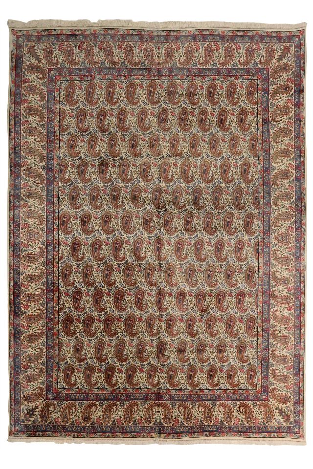 Antique Persian Yazd Traditional Rug 75301