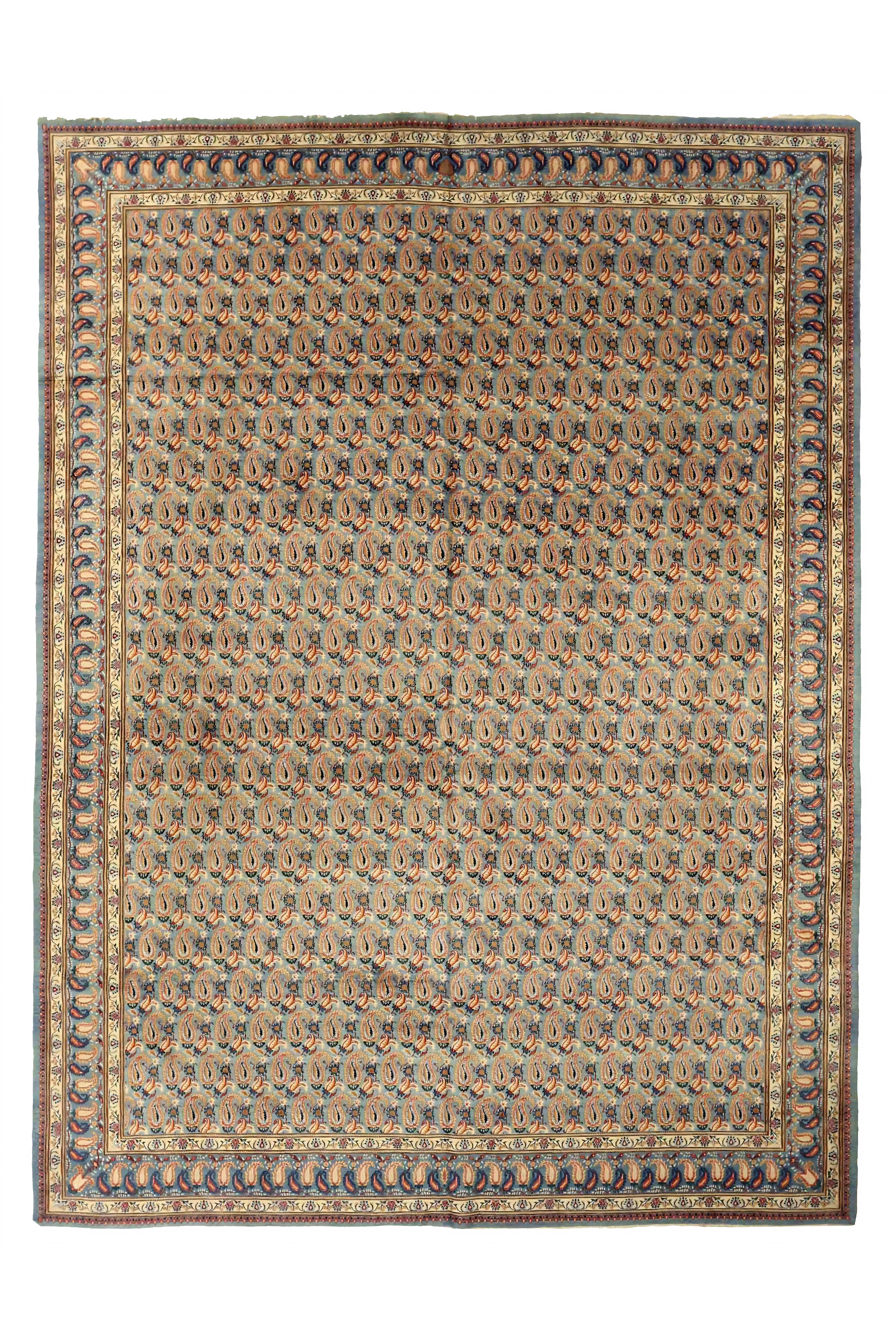 Antique Persian Mashad Traditional Rug 75317