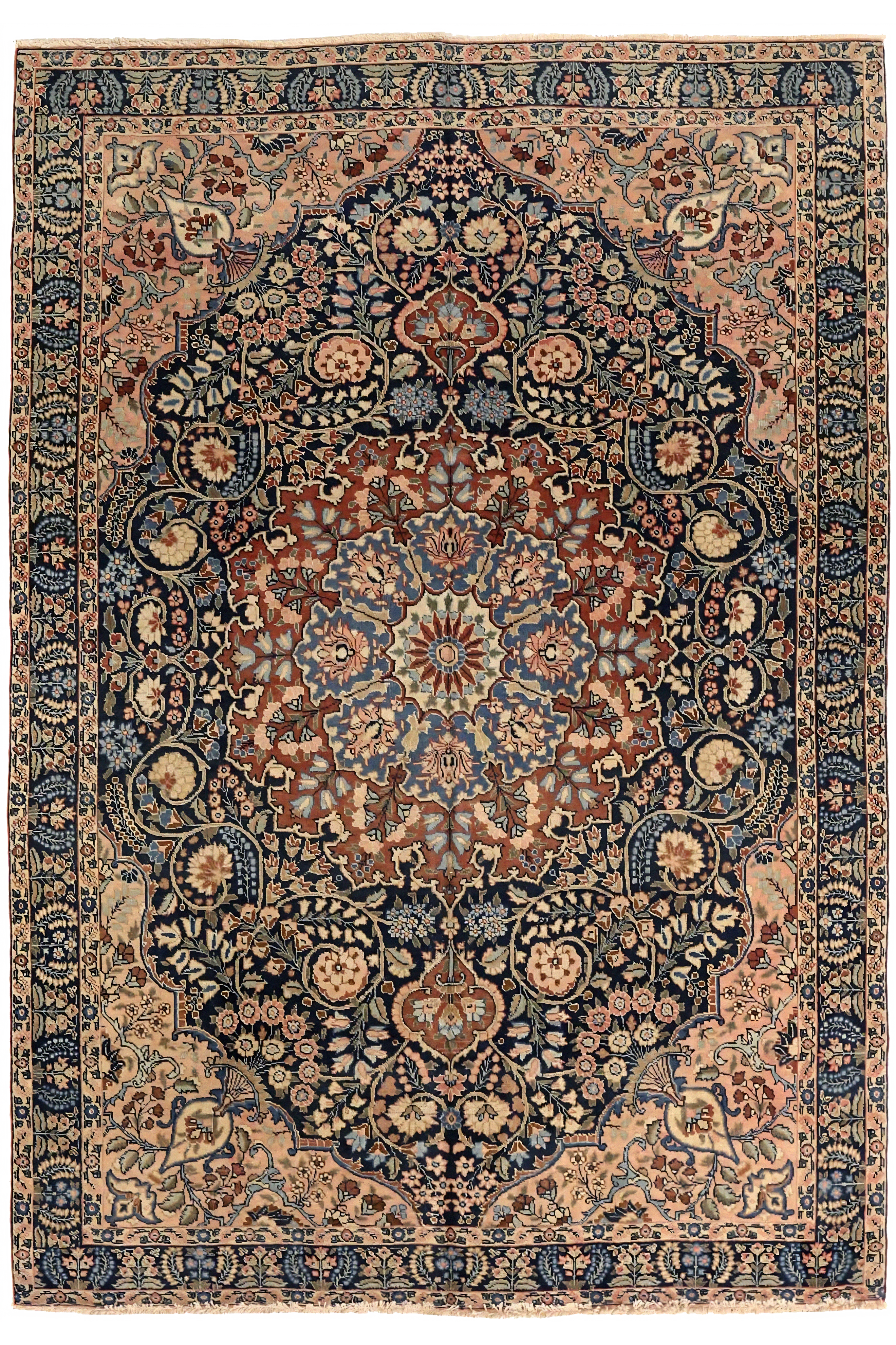 Antique Persian Tabriz Traditional Rug 75331