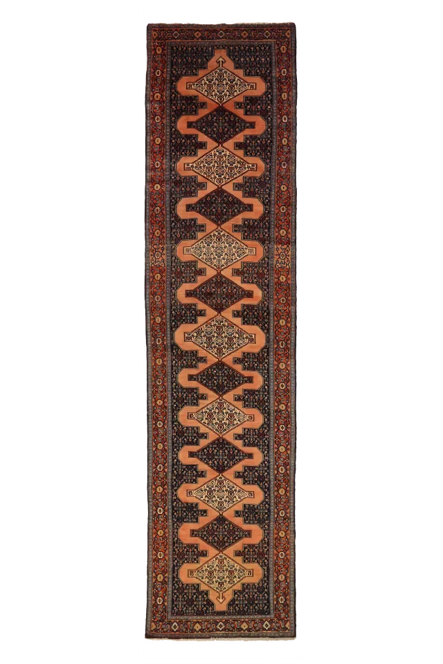 Antique Persian Senneh Kermanshah Traditional Rug 75384