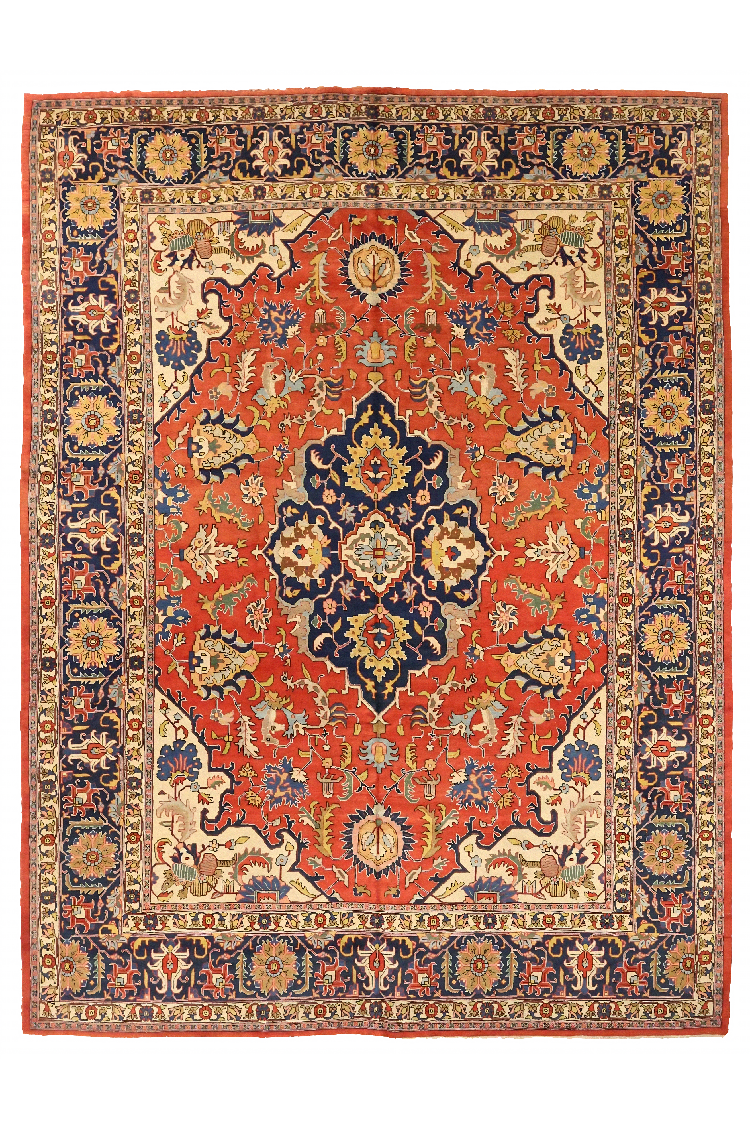 Antique Persian Tabriz Traditional Rug 75400