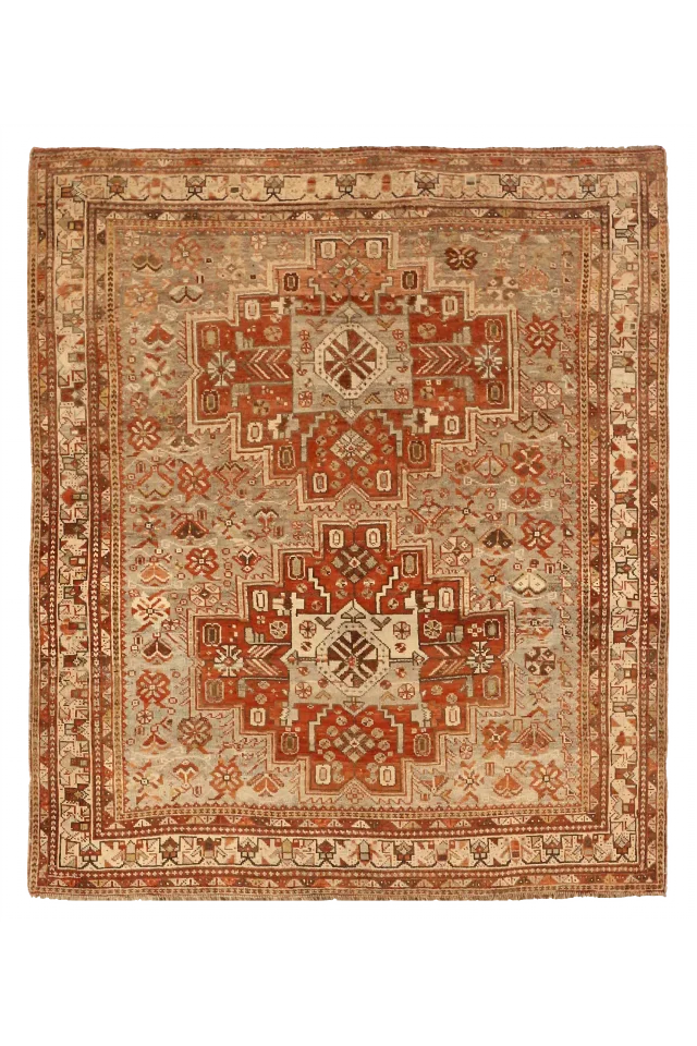 Antique Persian Shiraz Traditional Rug 75472
