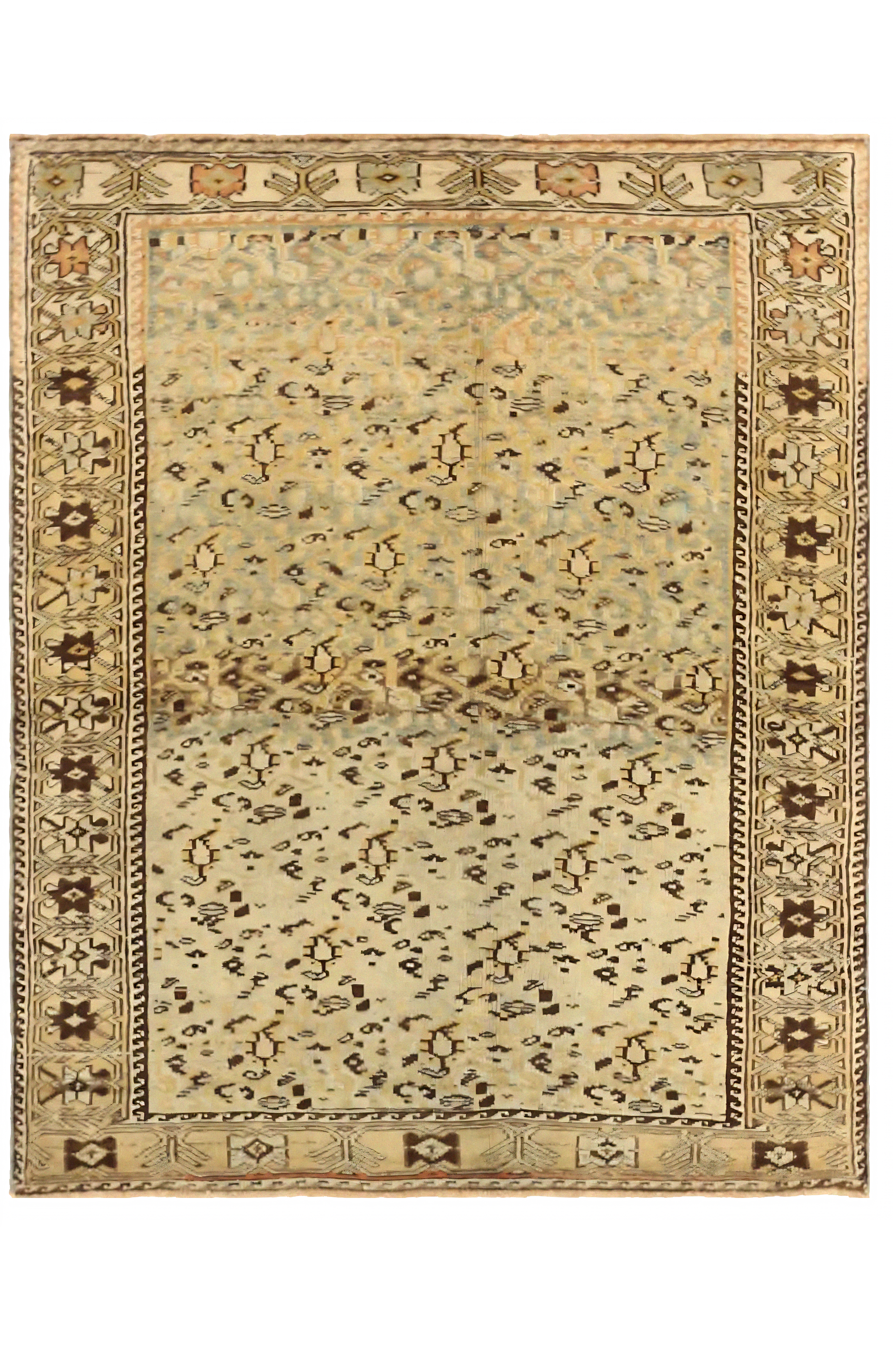 Antique Persian Bakhtiar Transitional Rug 75506