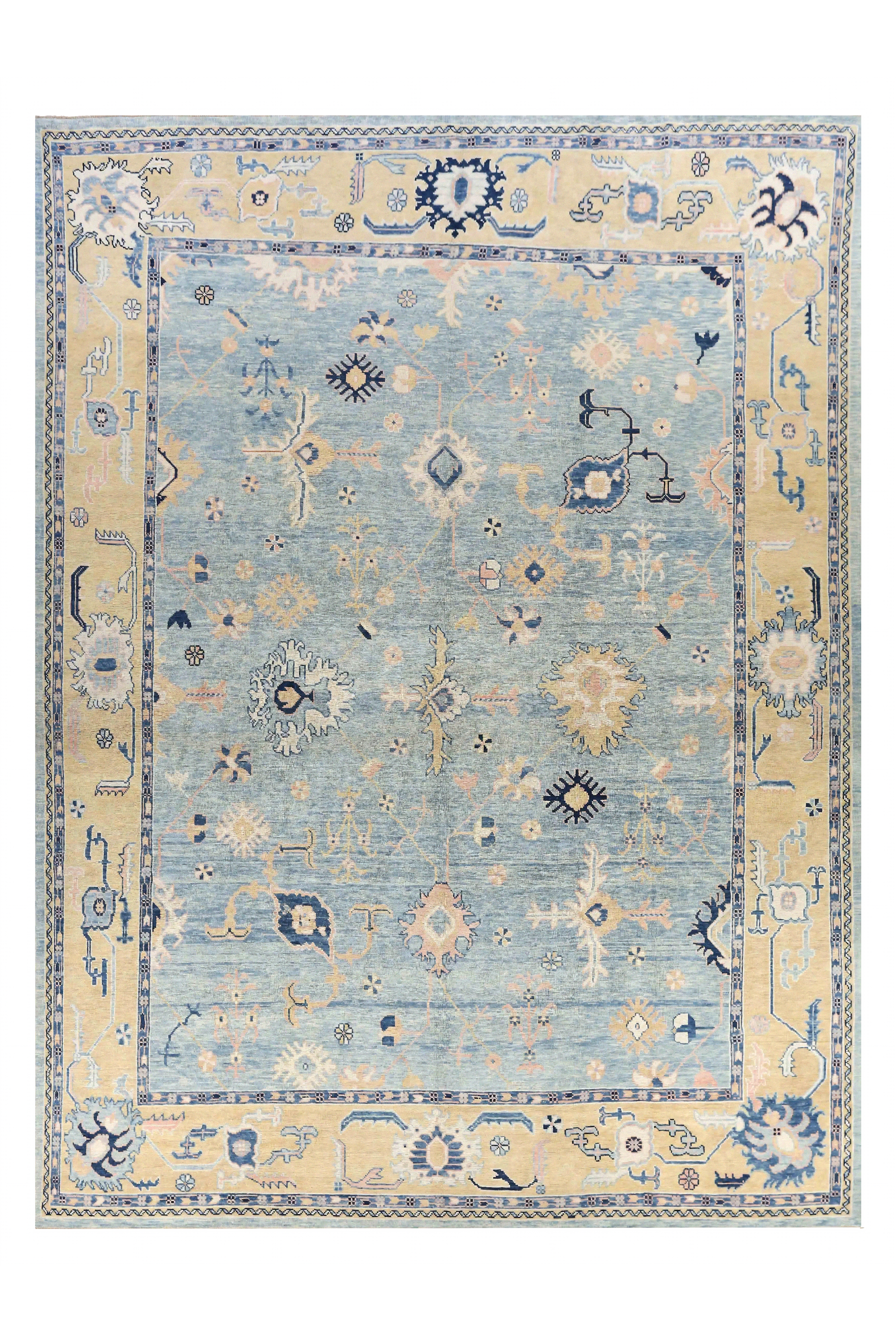 Thumbnail 1 for Turkey Oushak Tribal Rug 88009