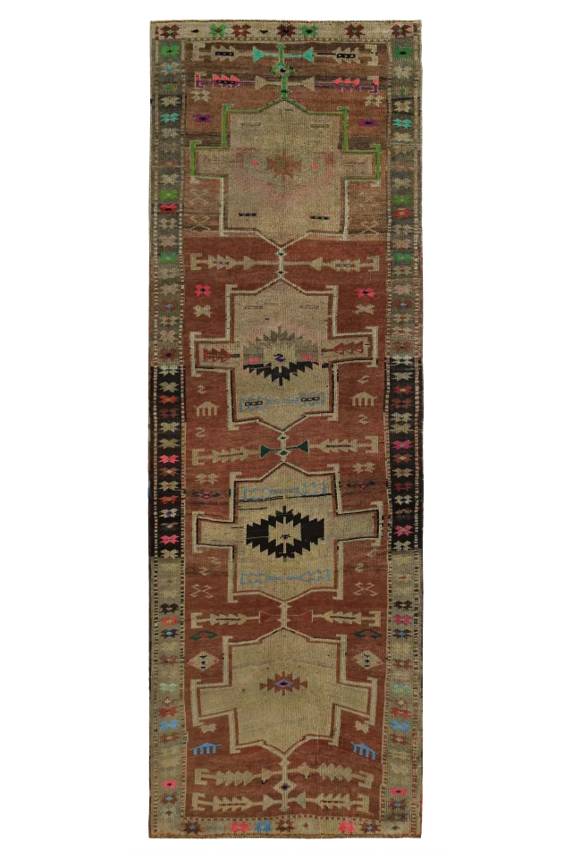Antique Persian Azarbaijan Transitional Rug 89637