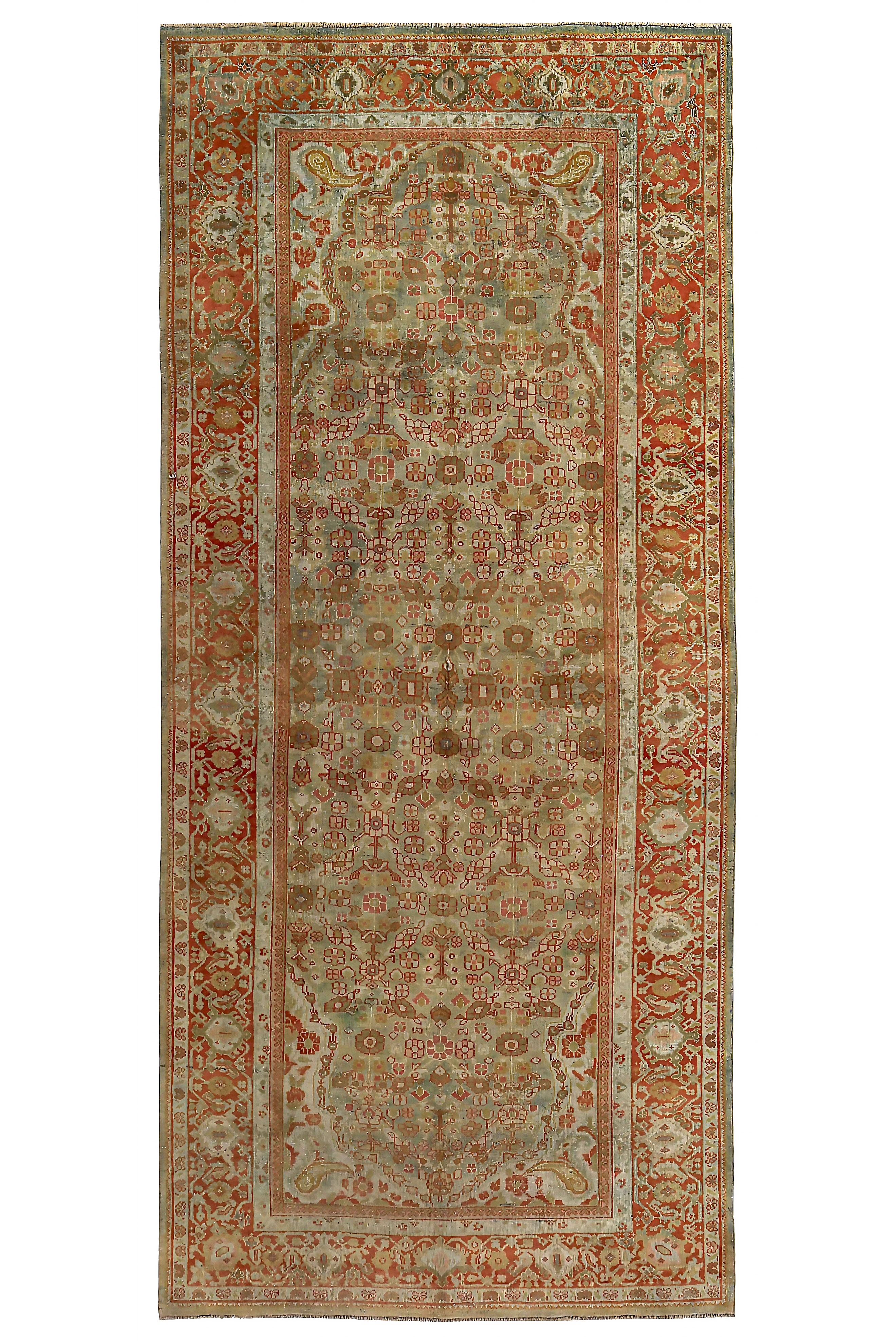 Antique Persian Sultanabad Transitional Rug 89665