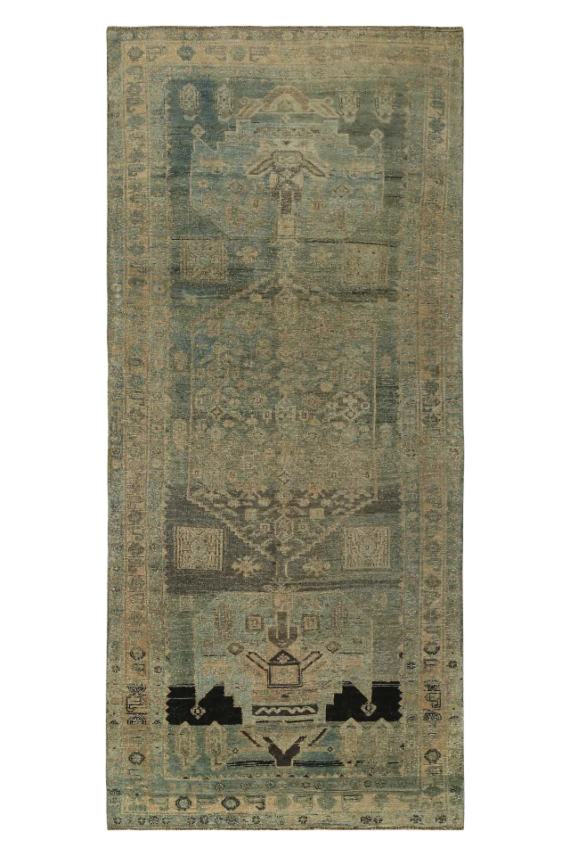 Antique Persian Bijar Transitional Rug 89676