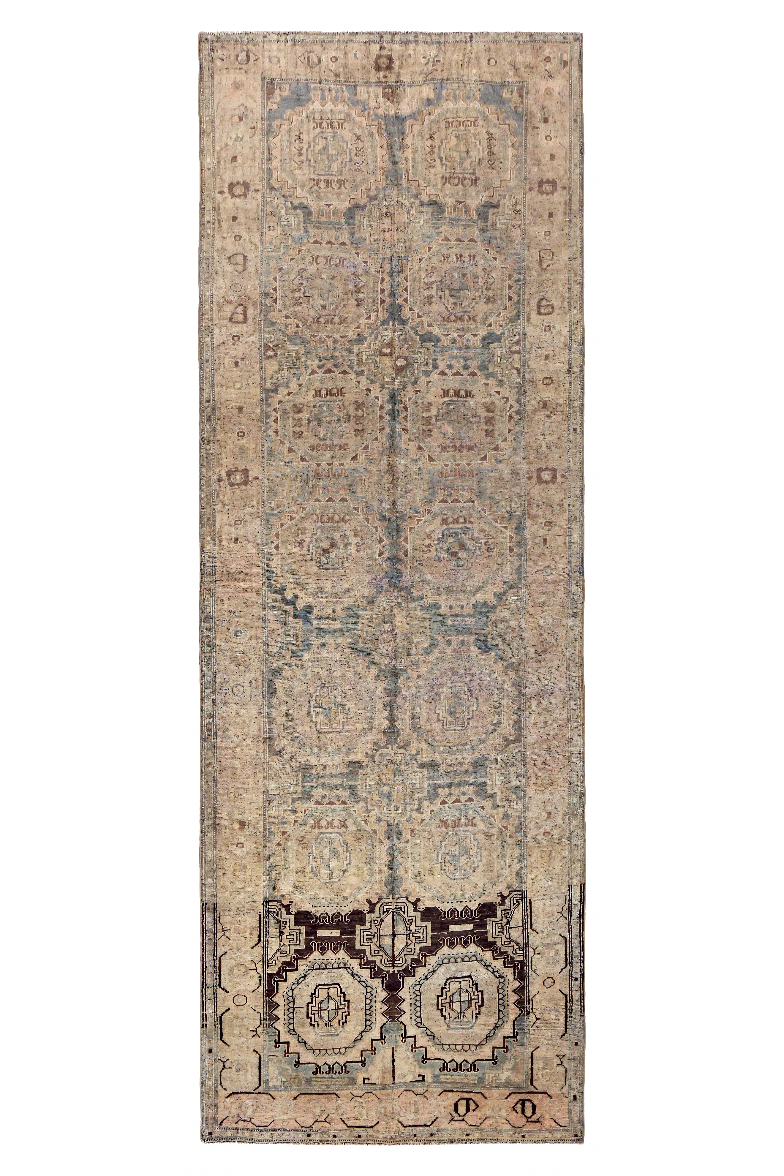 Antique Persian Bijar Transitional Rug 89687