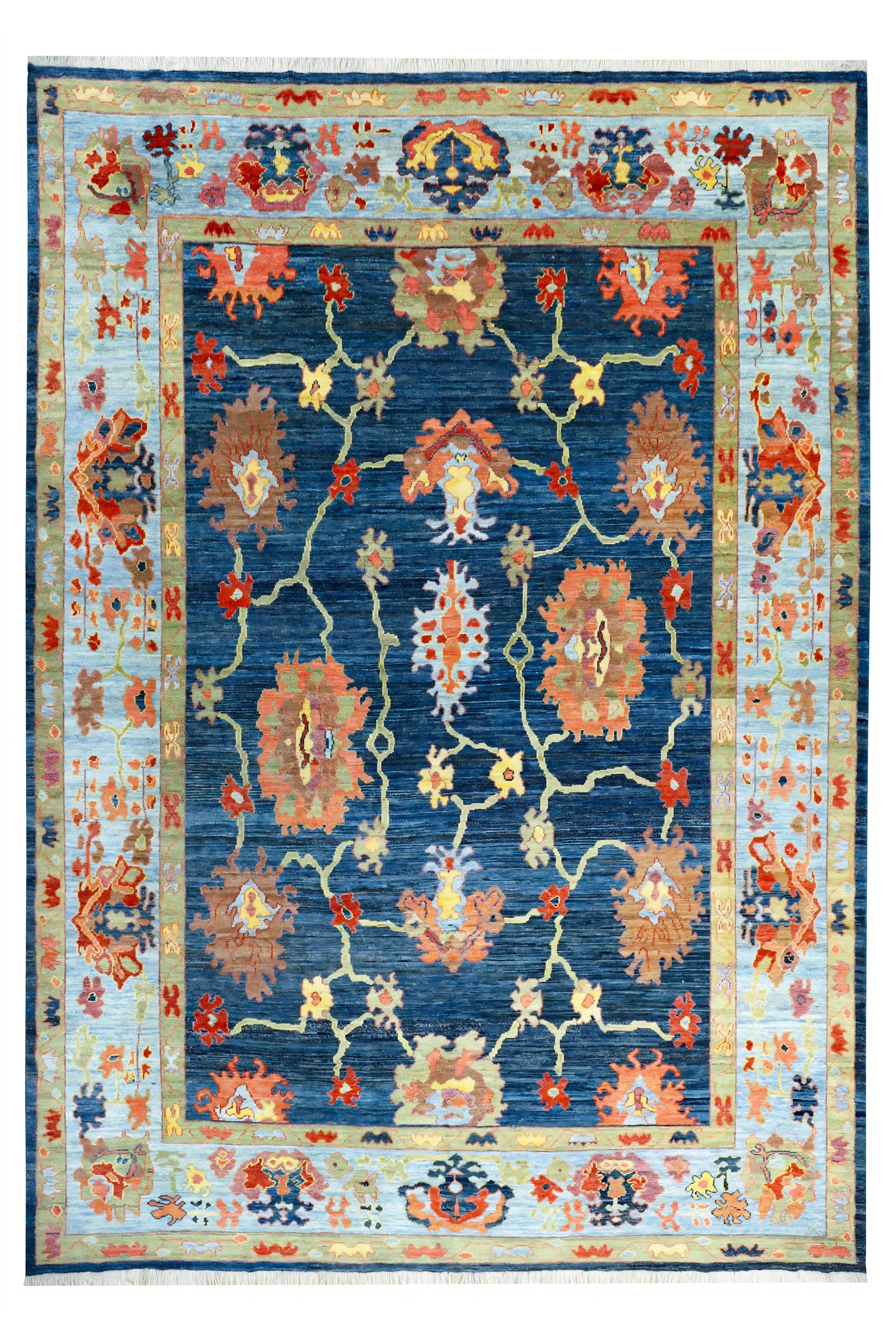 Thumbnail 1 for Persian Oushak Traditional Rug 89958