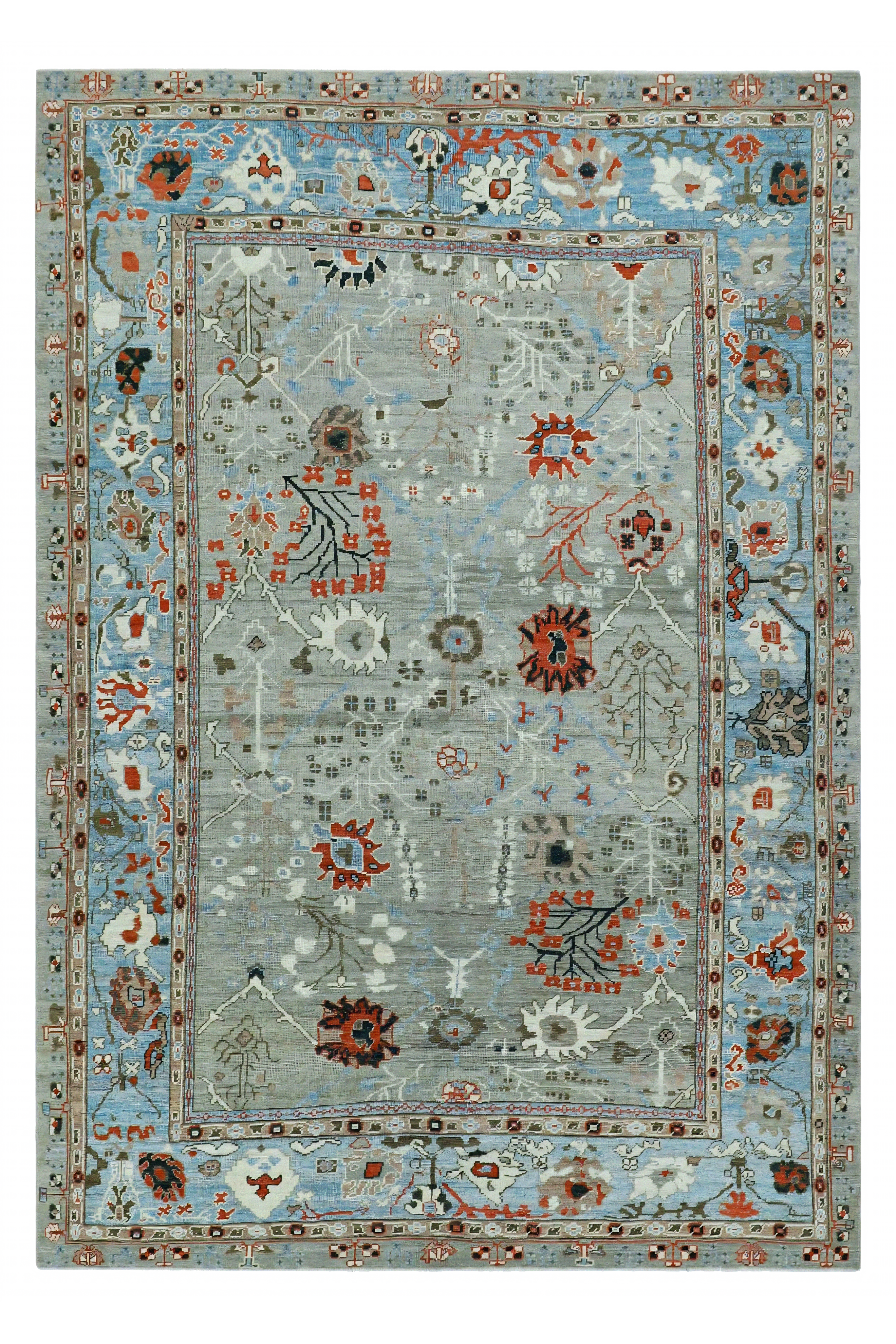 Turkey Oushak Tribal Rug 90748